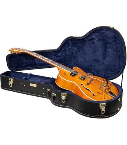 Amazon.com: G2420T Streamliner Hollow Body Case, Tweed : Musical